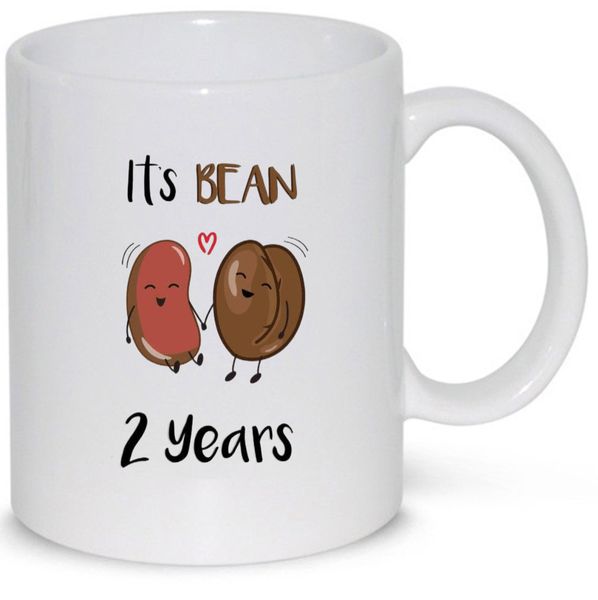 It's Bean 2 Years Boyfriend Girlfriend 2nd Anniversary Gift Mug