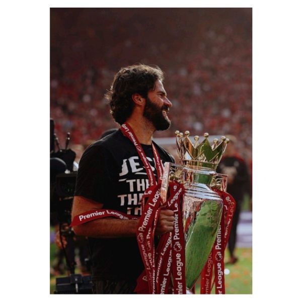 Alisson Premier League Trophy Poster - A1