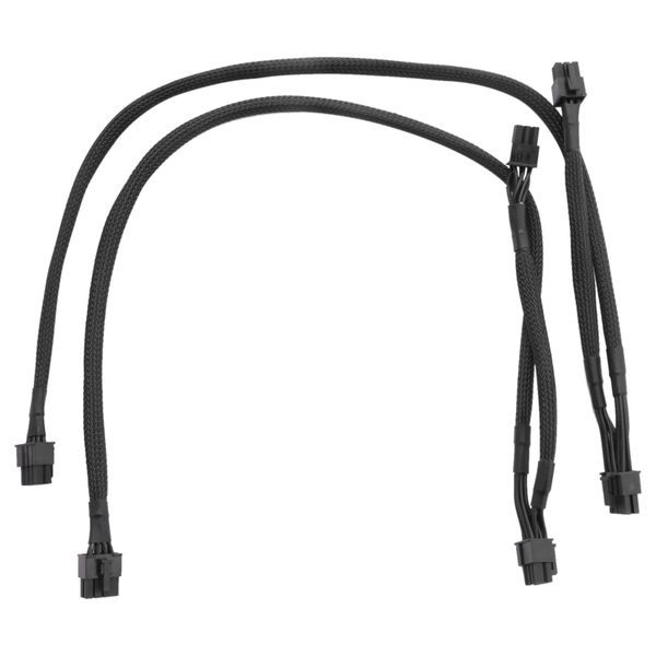 2Pack 8 PIN TO Dual Pin 6 PCIE VGA Power Supply Cable for