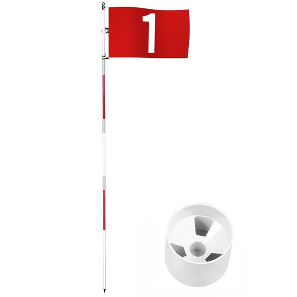 Golf Flagstick Golf Flag and Golf Hole Cup - 192cm