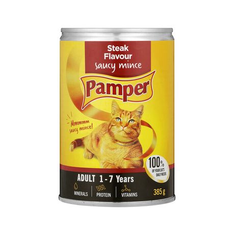 Pamper Moist Cat Food Adult Mince And Steak 12 x 385g Daily Sale Shop