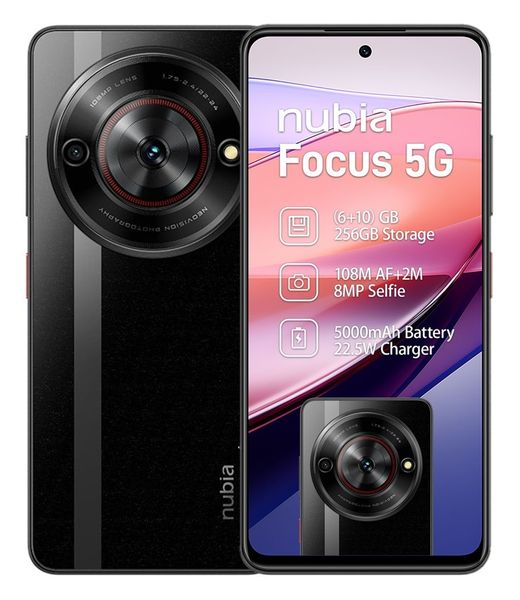 Nubia Focus 5G 256GB Dual Sim - Galactic Black
