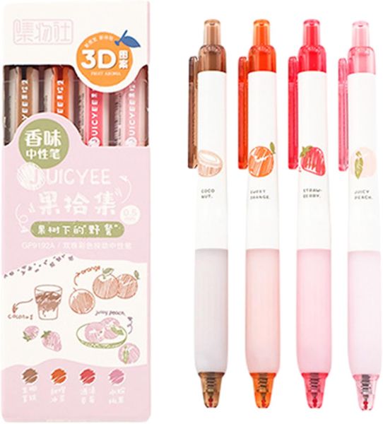 Fruity Scented Ink Gel Pens 4/box