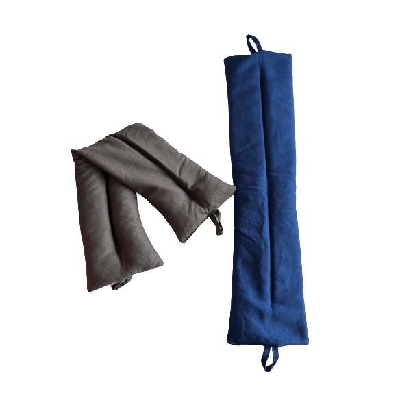 Microwaveable Heating Pad with Ceramic Beads Blue & Grey (960g) Set