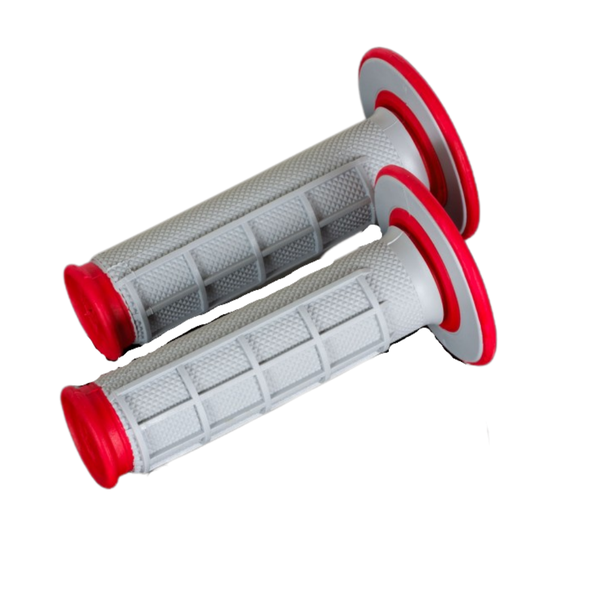 Renthal Dual Compound Half Waffle Red MX Grip