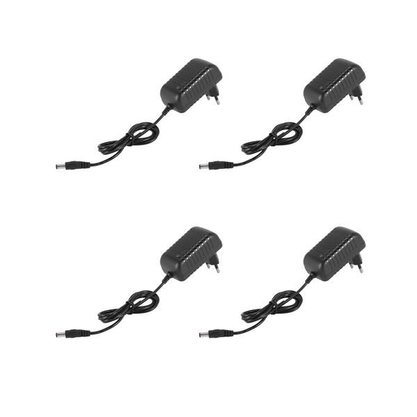 4X AC 100-240V A DC 9V 2A Adapter Converter Power Supply Charger (EU Plug)