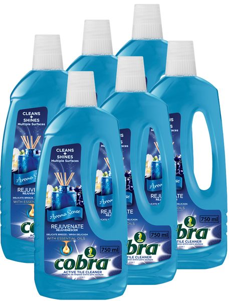 Cobra Tile Cleaner Aroma Sense Rejuvenate-Delicate Breeze 6 x 750ml