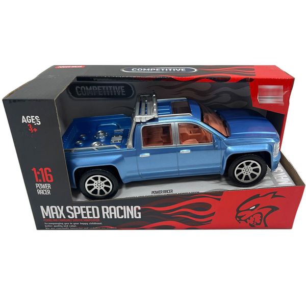 Classic 1:16 Max Speed Racing Truck - Thrill-Packed Push &amp; Pull Toy