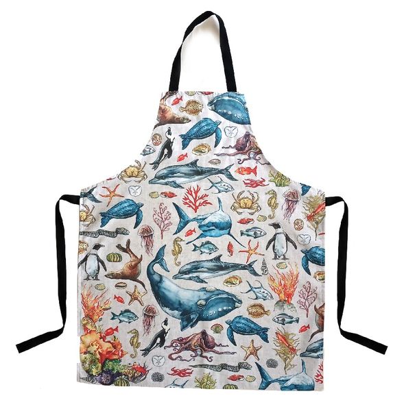 Marine Creatures Animal Apron 80x66cm