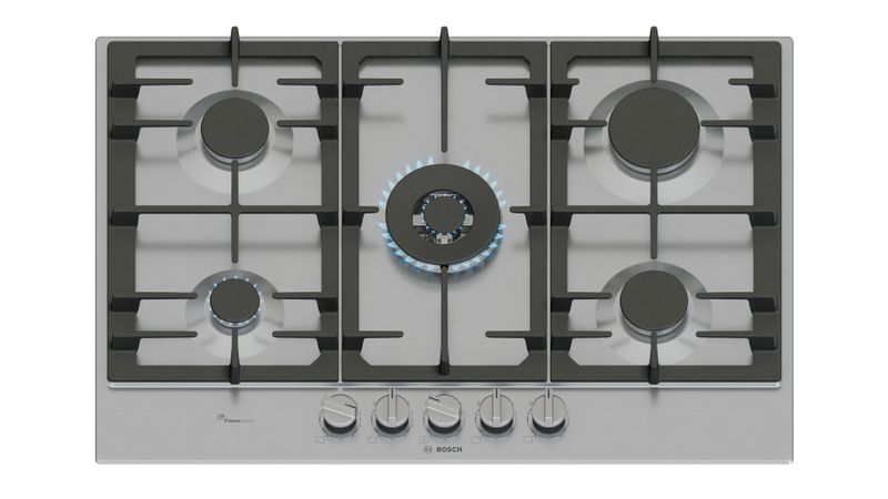 Bosch 75cm 5 Plate Gas Hob Series 6 Stainless Steel