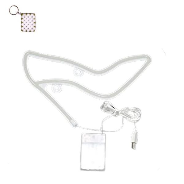 FA-A41 LED High Heel Neon Sign Lamp USB / Battery Operated And A Keyholder