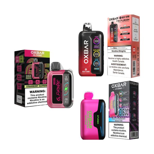 Oxbar Triple Variety Edition Disposable Vapes - Strawberry Mix (Pack of 3)
