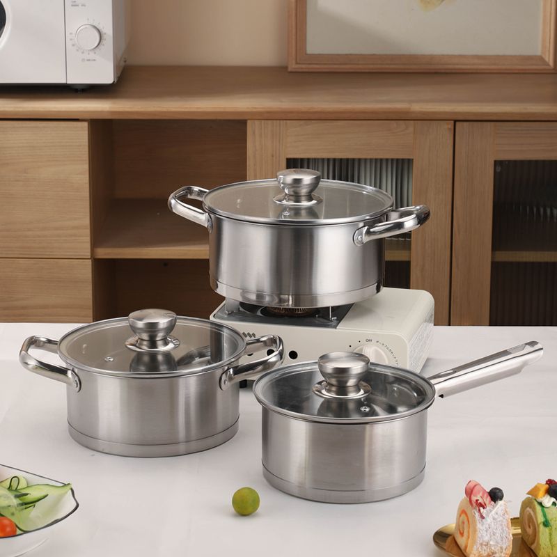 3-piece Stainless Steel Cookware Pot Set - Cdh-017 | Shop Today