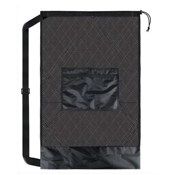 100L Heavy-Duty Sports Ball Storage Bag with Zipper and Front Pocket