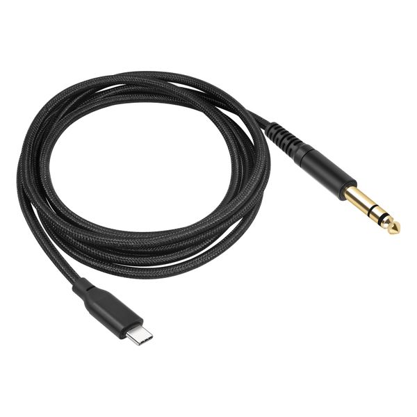 USB C to 6.35mm TRS Stereo Audio Cable For Amplifier, Home Theater, Speaker