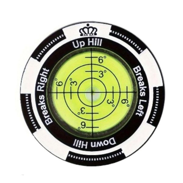 Ball Marker &amp; Green Reader - Golfer Swinging Logo