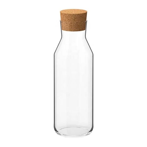 Glass Carafe with Cork Stopper Lid