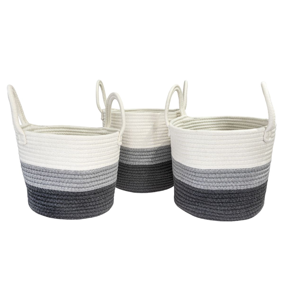 Storage Baskets Set of 3 Rope Design By Urban Lifestyle Trends Buy Online in South