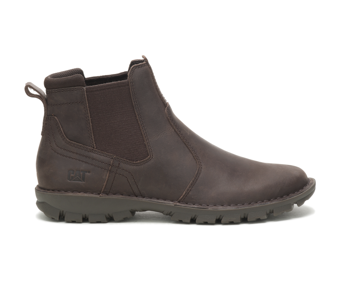 Caterpillar Men Brown EXCURSION Slip-On Boots | Shop Today. Get it ...