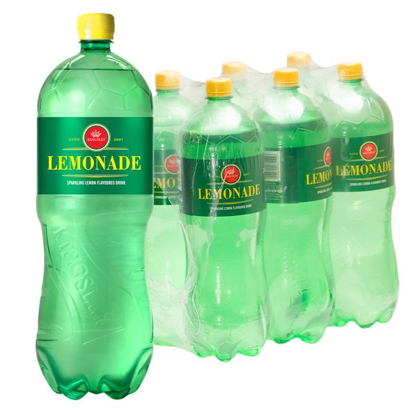 Kingsley Sparkling Soft Drink - Lemonade (6 x 2L)