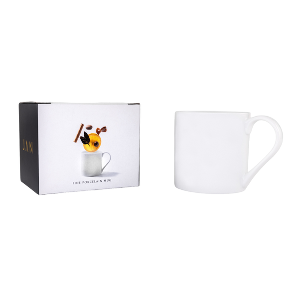 JAN - White Coffee Mug in a Gift Box Set of 4