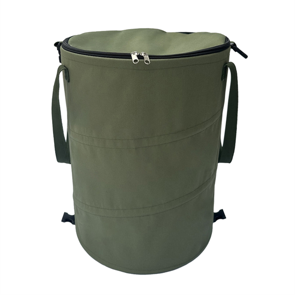 Outdoor Garbage Bin Camping Supplies Garden Storage Bag Armygreen