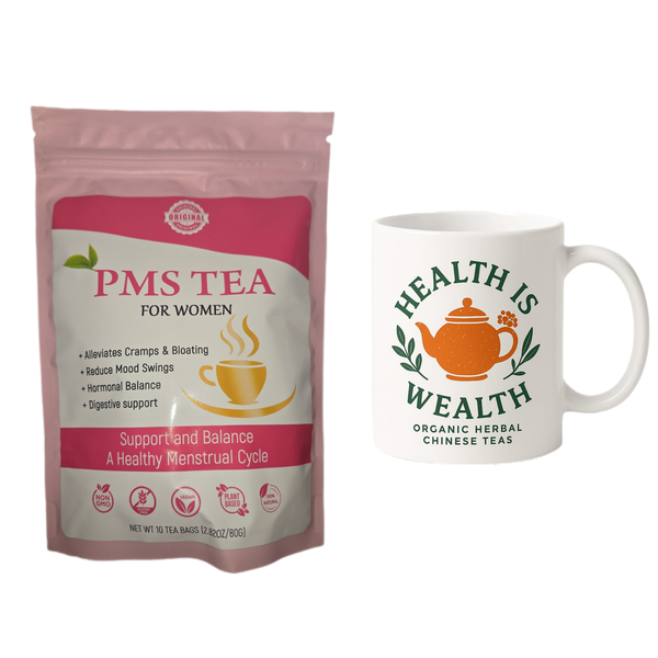 PMS Tea, Organic Natural Herbal Tea With Tea Mug