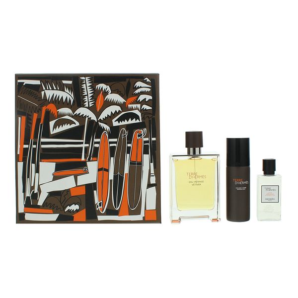 Herm s Terre D'Herm s Eau Intense Vetiver 3 EDP Piece (Parallel Import)