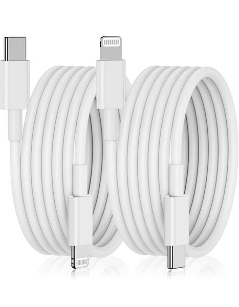 USB-C to Lightning Cable for Compatible With iPhone - 1m (2 Pack)