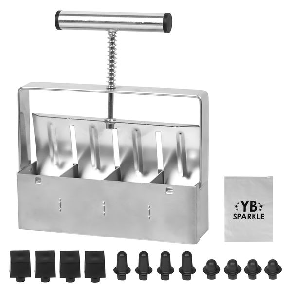Manual Soil Block Maker Gardening Tool Set + Sparkle Storage Bag