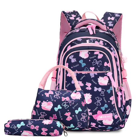 3 Piece Backpack Set for Kids School Bags with Lunch Bag & Pencil Case Image