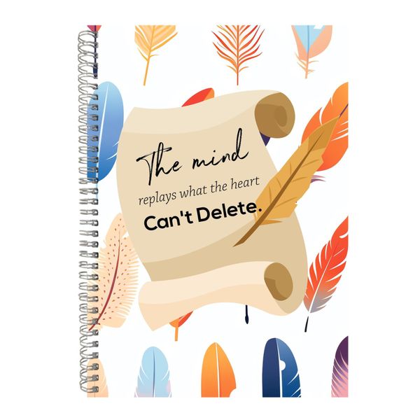 The Mind A4 Notebook Spiral Lined Motivational Sayings Graphic Notepad 153