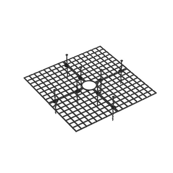 Medium Square Pot Cover Brown ABS With 8 Pegs
