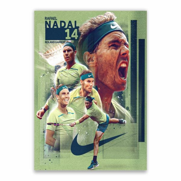 Rafa Nadal 14 Roland Garros Poster - A1