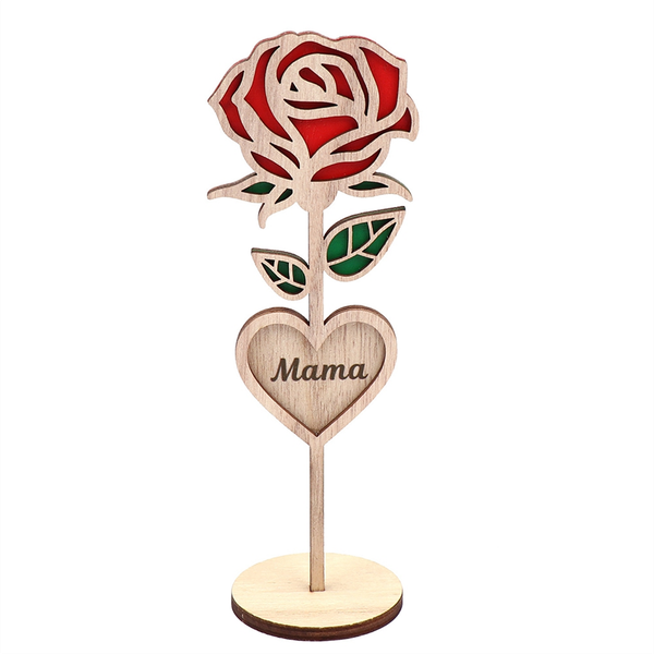 Wood Mama Rose Mom Gifts Rose, for Her and Best Gift Mother Roses