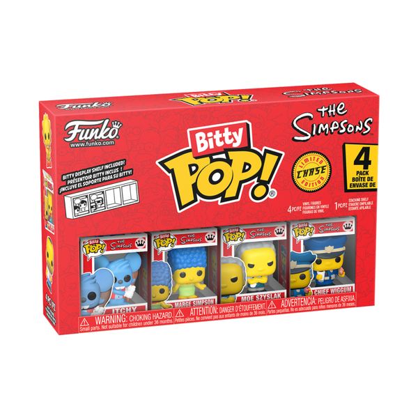 Funko Bitty Pop! The Simpsons Series 2 - 4 Pack - Limited Chase Edition