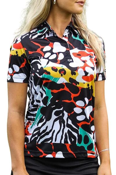 CA Ladies Funky Golf Shirt | Wild Paws