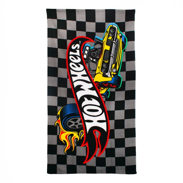 HOT WHEELS Official Licensed Kids Beach Towel - Fast &amp; Fun for Summer