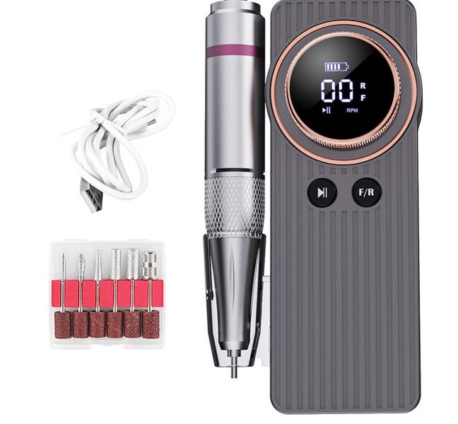 Professional Electric Nail Drill 35000 RPM, Rechargeable Electric Nail