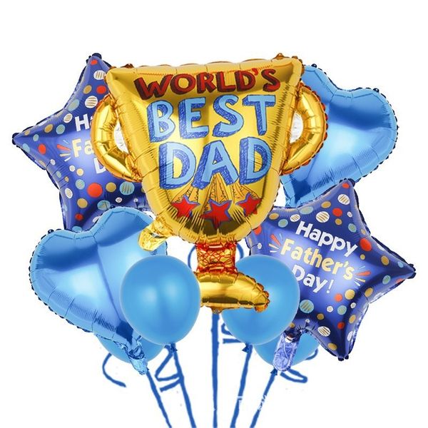 World's Best Dad - HFD Stars Balloon Bouquet