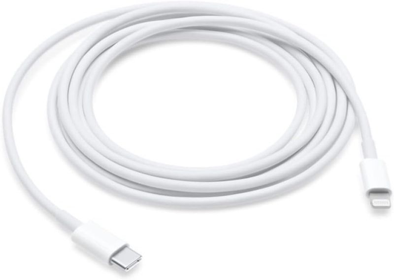USB-C to Lightning Cable 2M - Fast Charging &amp; Data Transfer Cord (White)
