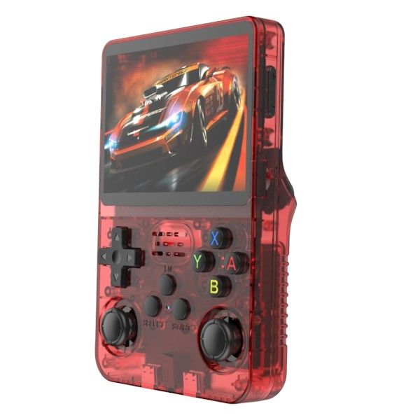 R36S - Retro Handheld Gaming Console With Wide-Range Of Gameplay - Red