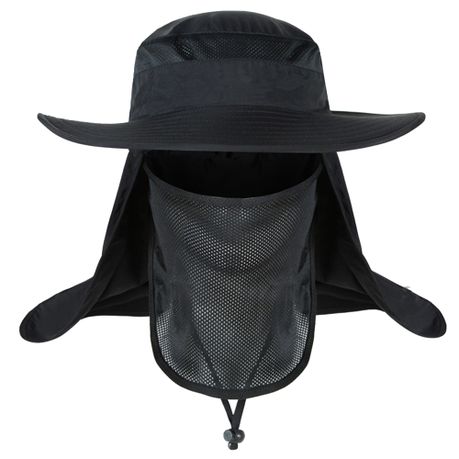 Bucket Hat Fishing Outdoor Sun Hat UPF50+ Mesh Wide Brim with