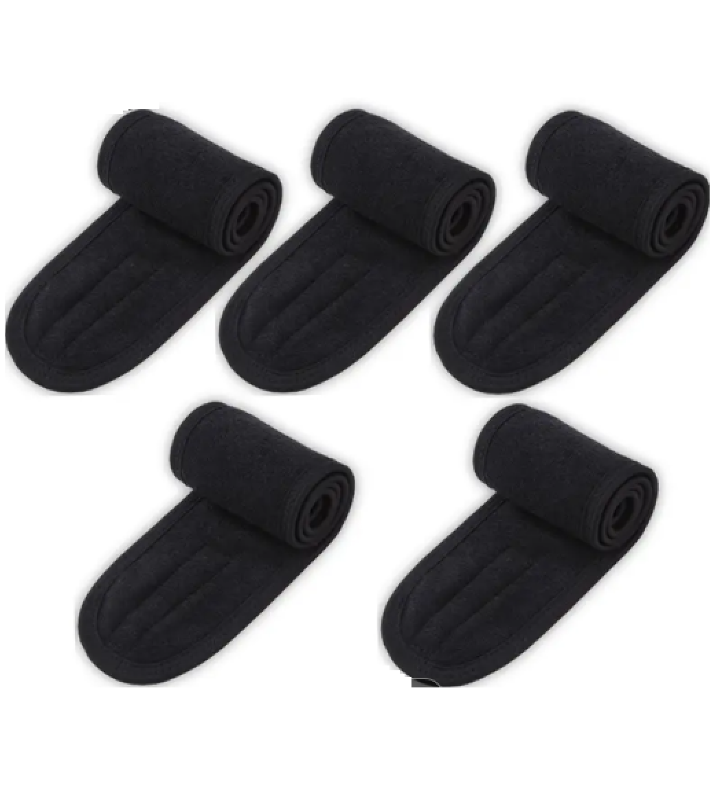 Set of 5 SPA Adjustable Towel Headbands