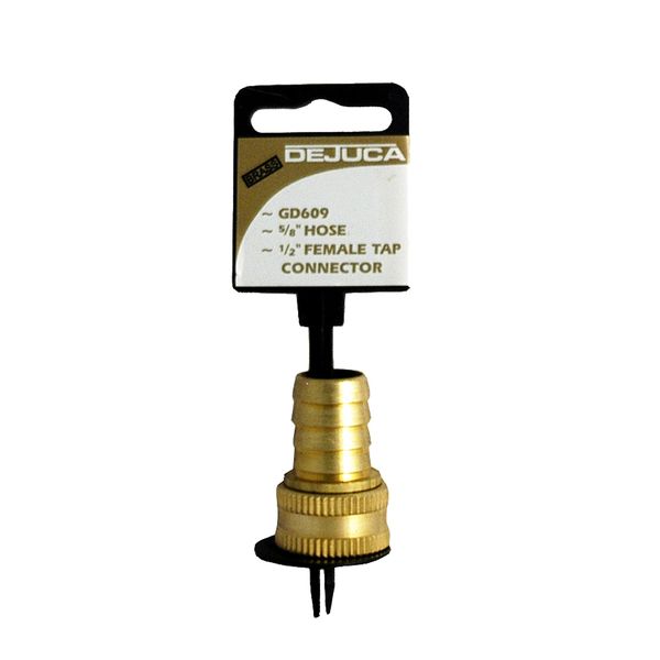 Dejuca - Brass Hose Tap Connector - 12mm x 16mm - 4 Pack