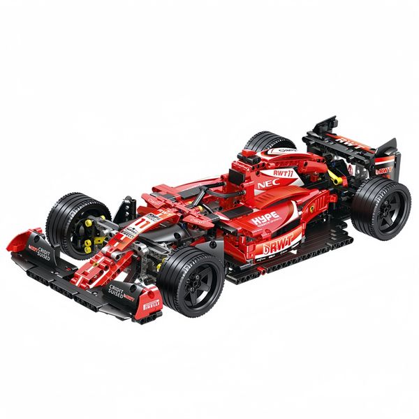 Formula F1 Racing Car Building Blocks 1:10 Scale Supercar Model Kit