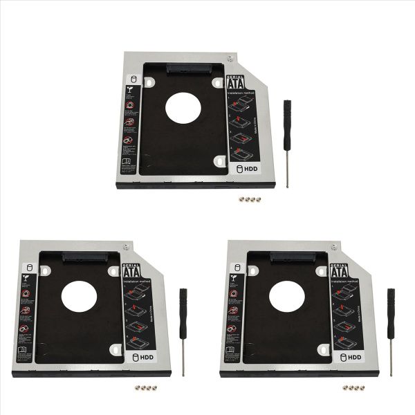 Hard Drive Caddy Tray 9 5Mm Universal Sata 2Nd Hdd Hd Ssd Caddy