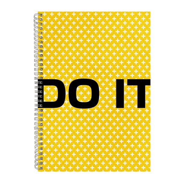 Do it A4 Notebook Spiral Lined Motivational Sayings Graphic Notepad Gift159