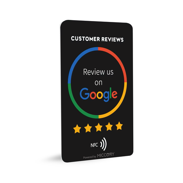 Miccory - Google Review NFC Card (Black Edition)
