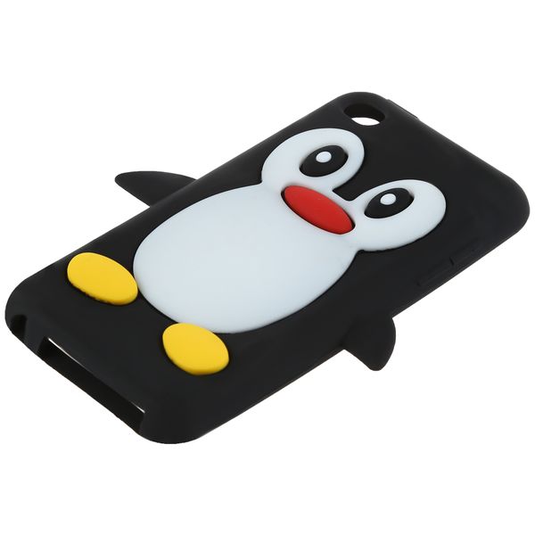 Brand Black Penguin Soft Silicone Skin Cover Case Compatible with Apple